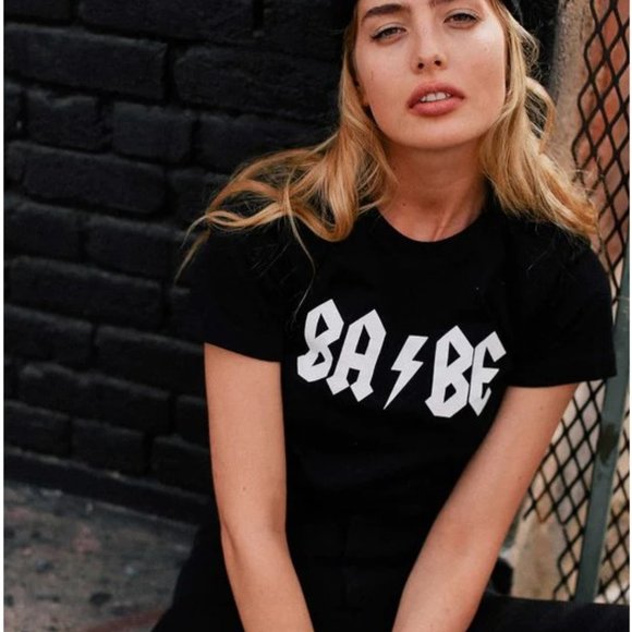 Electric Babe Black Graphic Tee - Picture 2 of 6
